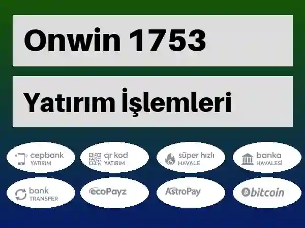 Onwin Mobil Para yatırma ve çekme 1753